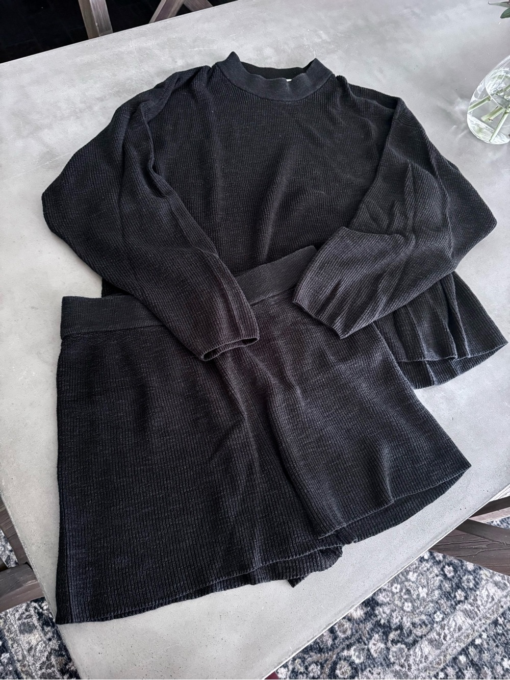Free People Malibu Surf Sweater Set Black - Picture 3 of 3